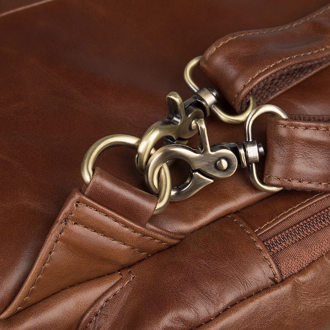 7042B Cowboy Vintage Leather Men's Travel bag Backpack Bookbag